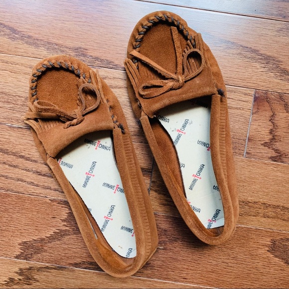 Minnetonka Shoes - Brown Kilty Softsole Moccasin | Minnetonka